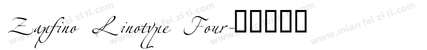 Zapfino Linotype Four字体转换